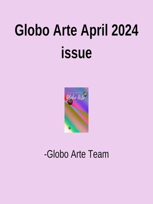cover image of Globo Arte april 2024 issue